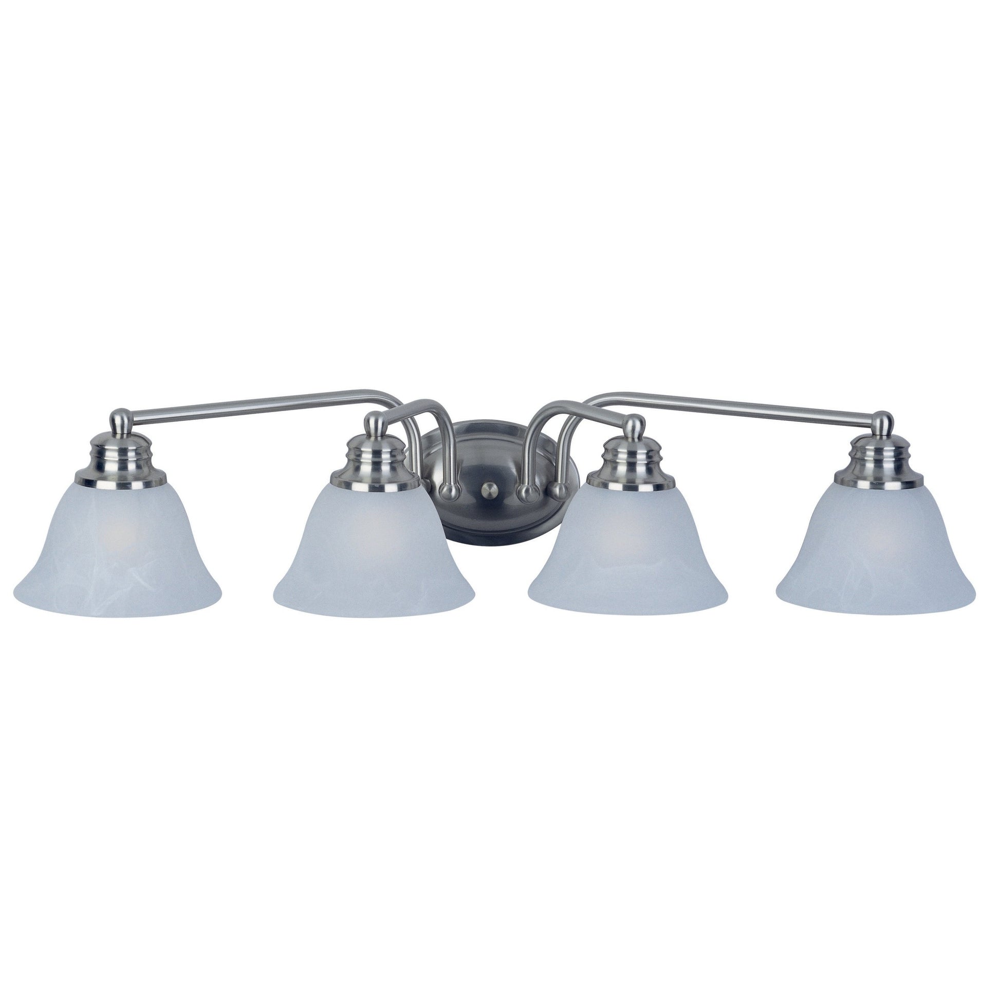 Maxim - 2689FTSN - Four Light Bath Vanity - Malaga - Satin Nickel