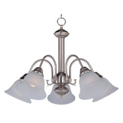 Maxim - 2698FTSN - Five Light Chandelier - Malaga - Satin Nickel