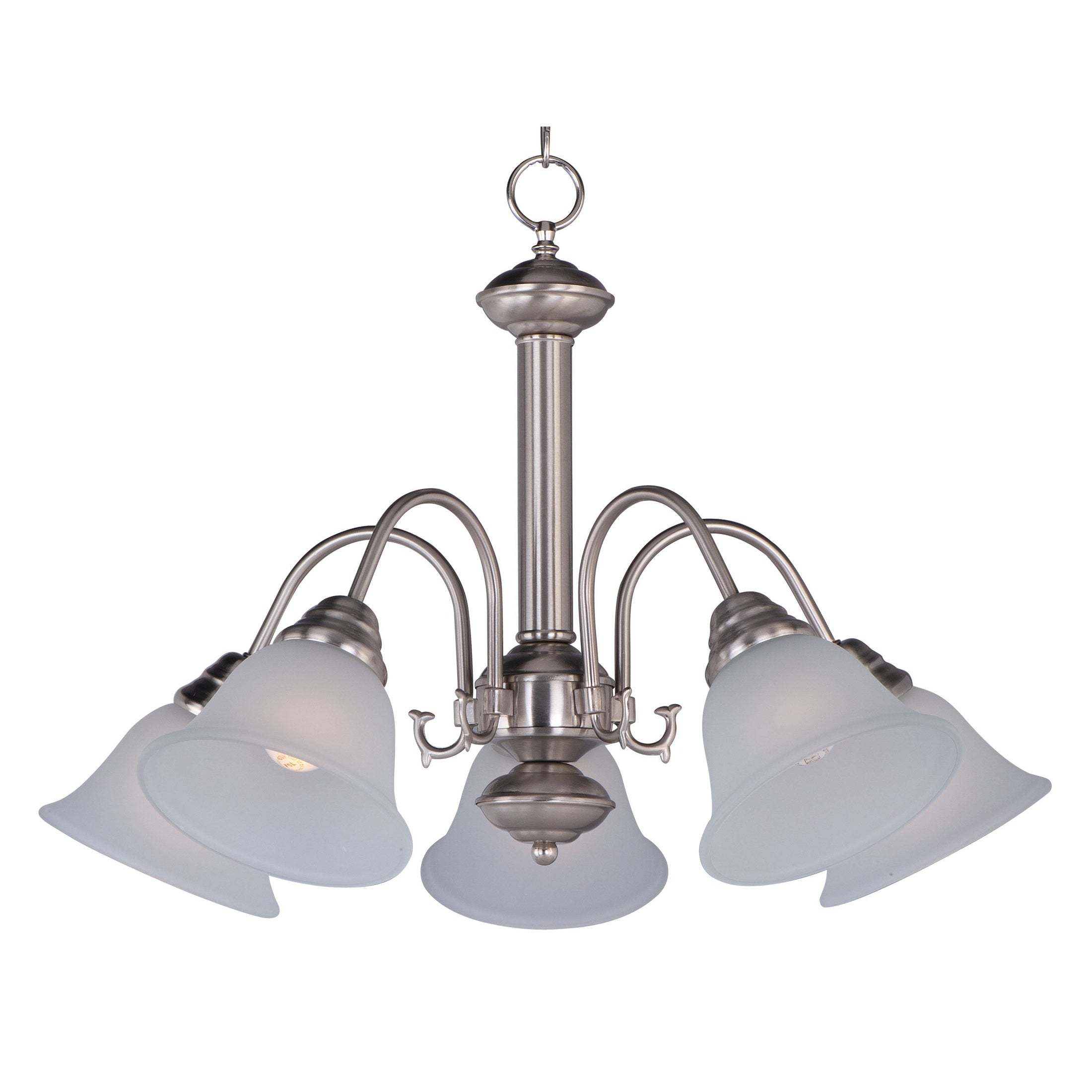 Maxim - 2698FTSN - Five Light Chandelier - Malaga - Satin Nickel