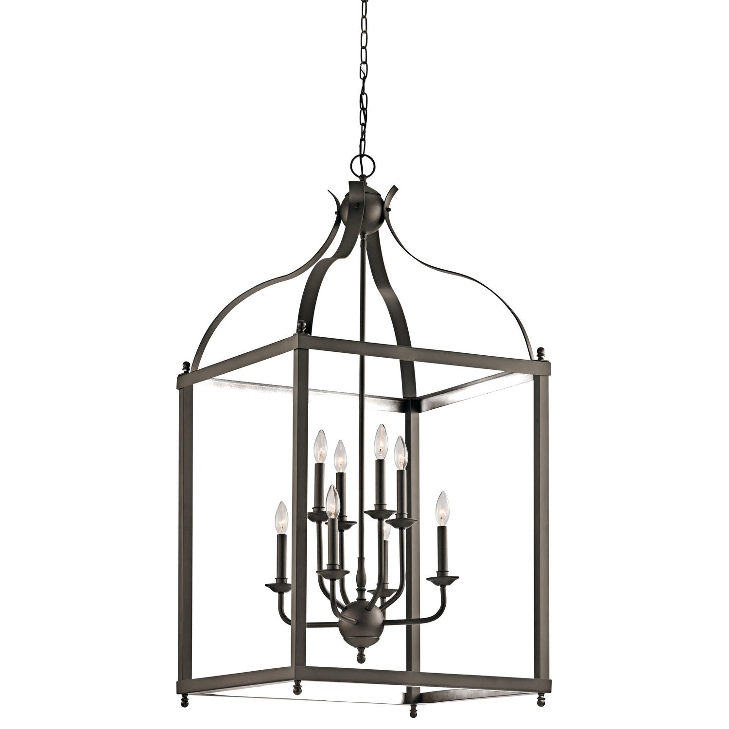 Kichler - 42591OZ - Eight Light Foyer Chandelier - Larkin - Olde Bronze