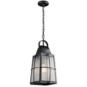 Kichler - 49556BKT - One Light Outdoor Pendant - Tolerand - Textured Black