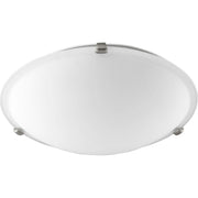 Quorum - 3000-16165 - Three Light Ceiling Mount - 3000 Ceiling Mounts - Satin Nickel