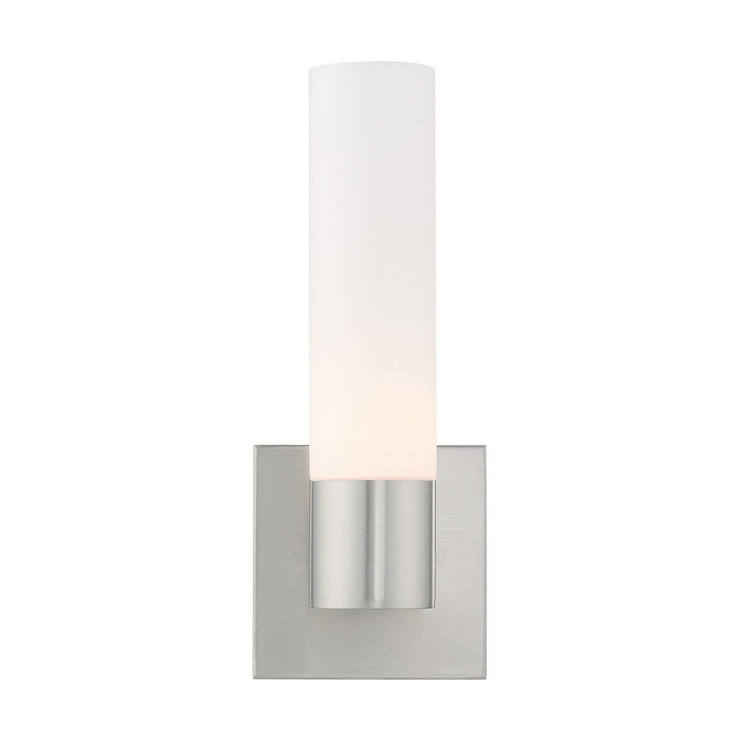 Livex Lighting - 10101-91 - One Light Wall Sconce - Aero - Brushed Nickel