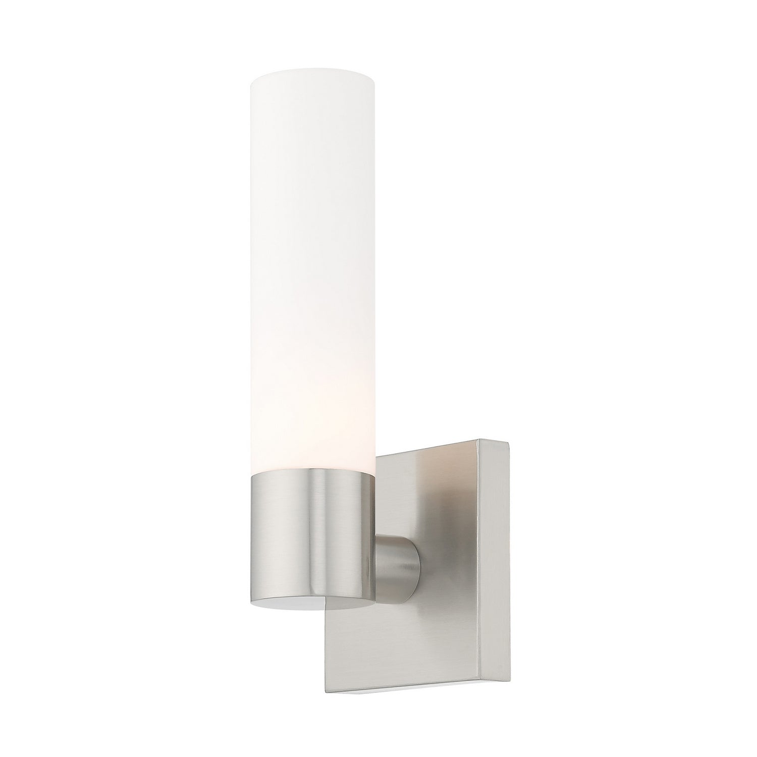 Livex Lighting - 10101-91 - One Light Wall Sconce - Aero - Brushed Nickel