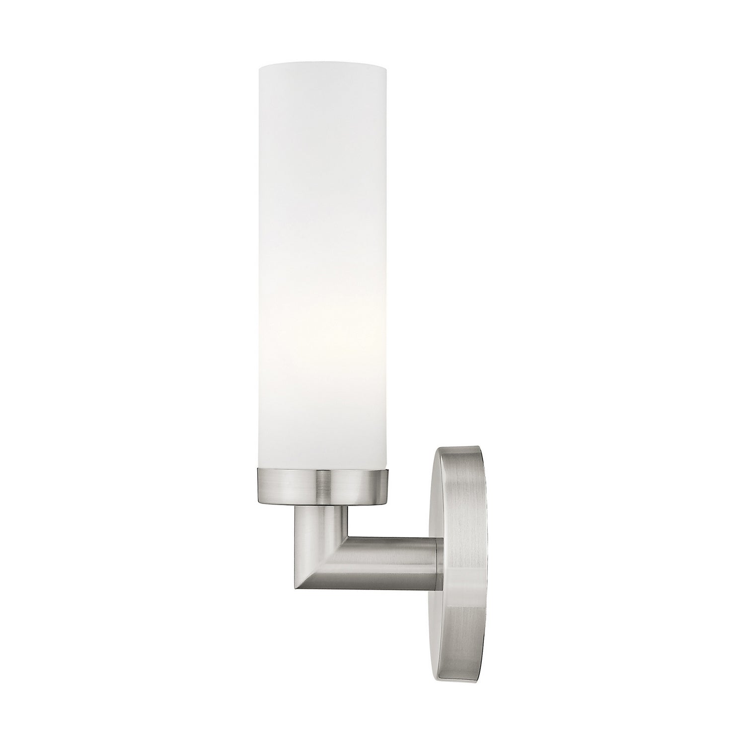 Livex Lighting - 10103-91 - One Light Wall Sconce - Aero - Brushed Nickel