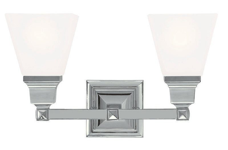 Livex Lighting - 1032-35 - Two Light Bath Vanity - Mission - Polished Nickel