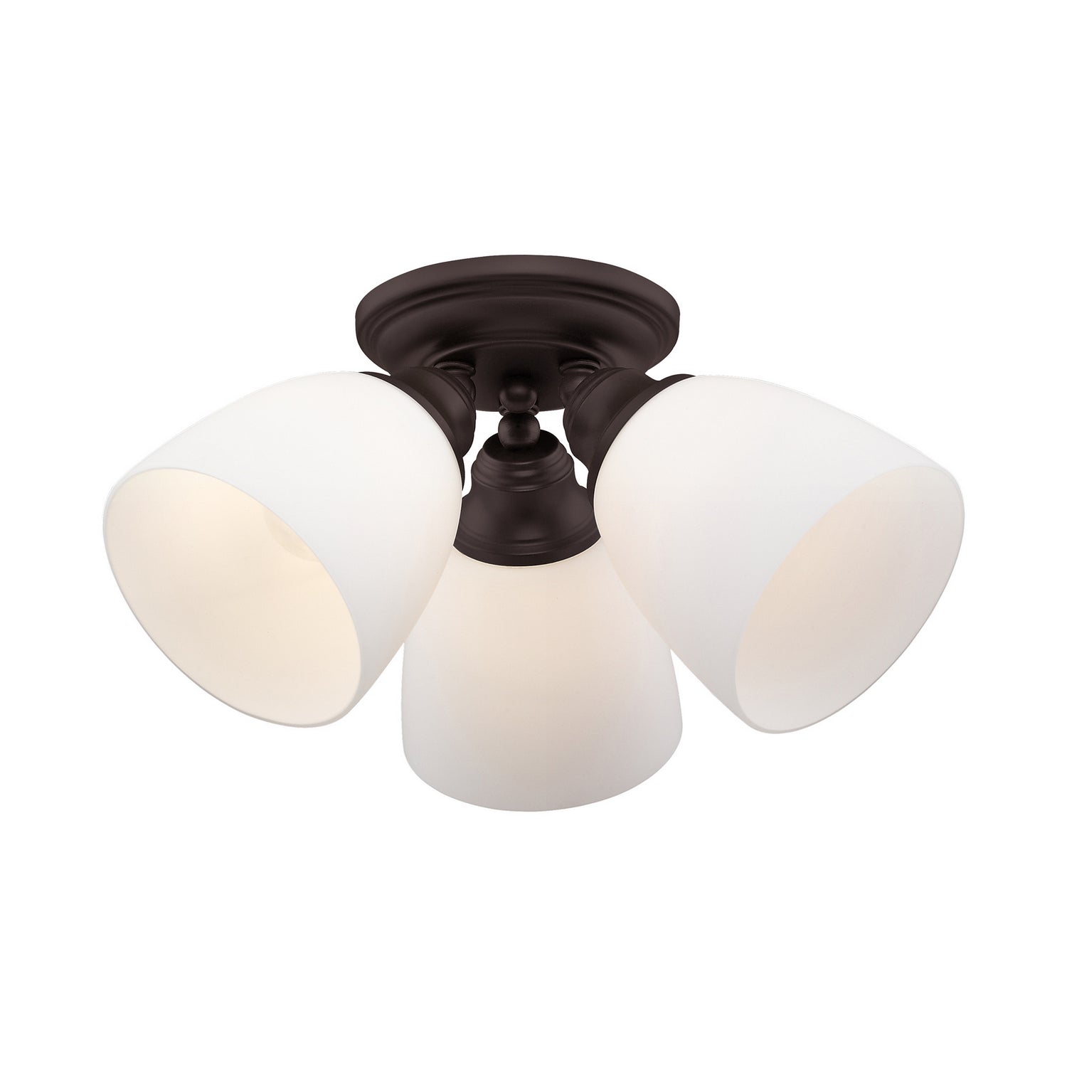 Livex Lighting - 13664-07 - Three Light Ceiling Mount - Somerville - Bronze