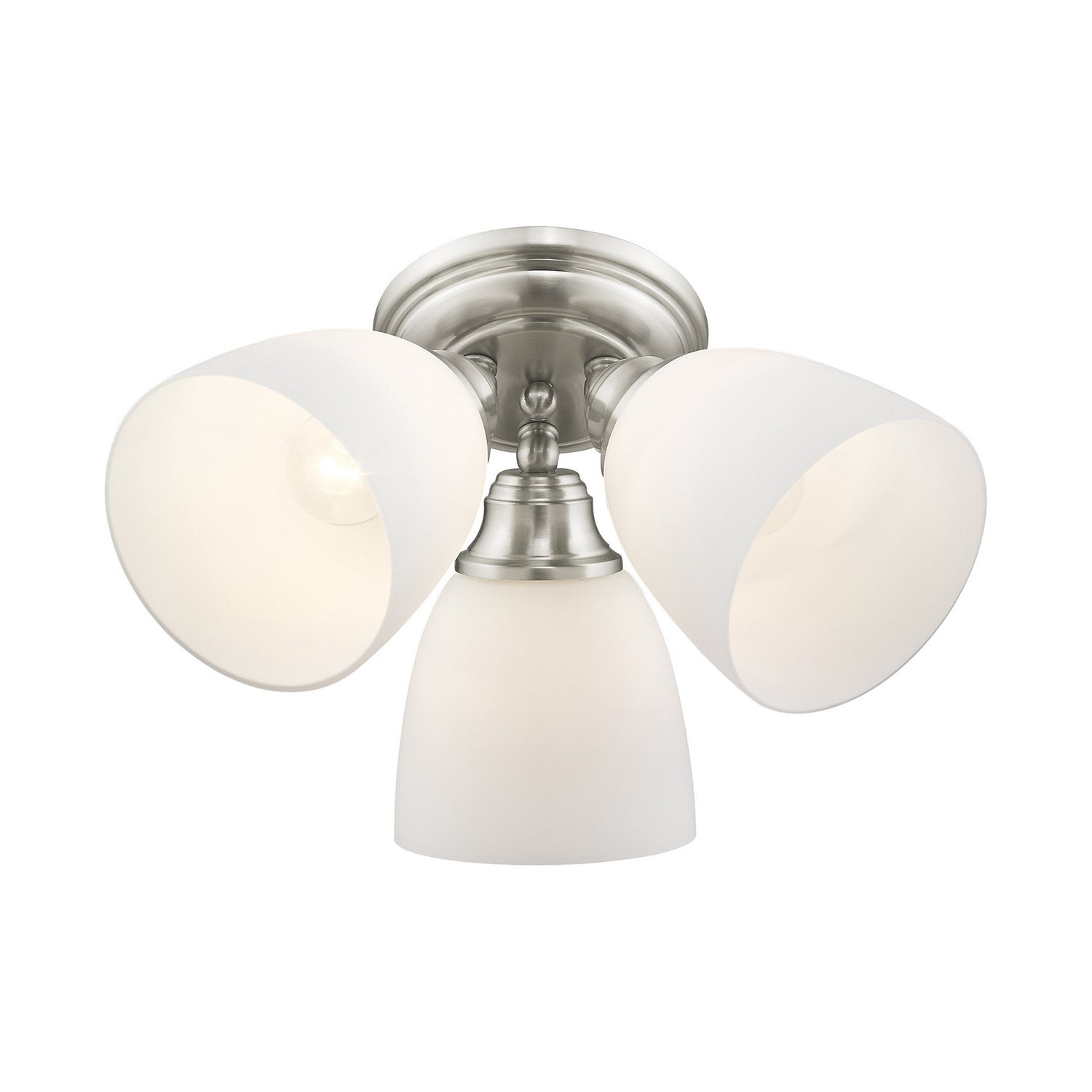 Livex Lighting - 13664-91 - Three Light Ceiling Mount - Somerville - Brushed Nickel