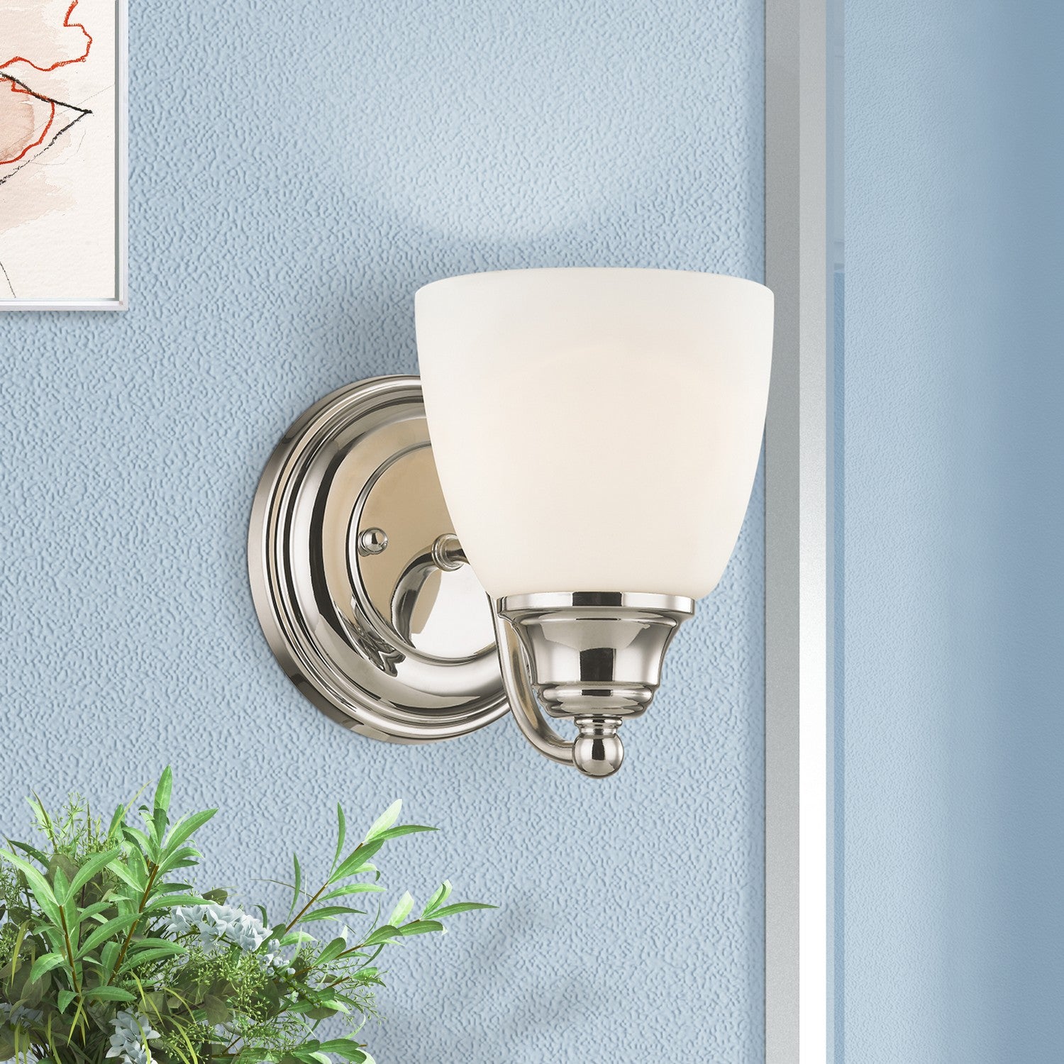Livex Lighting - 13671-05 - One Light Wall Sconce - Somerville - Polished Chrome
