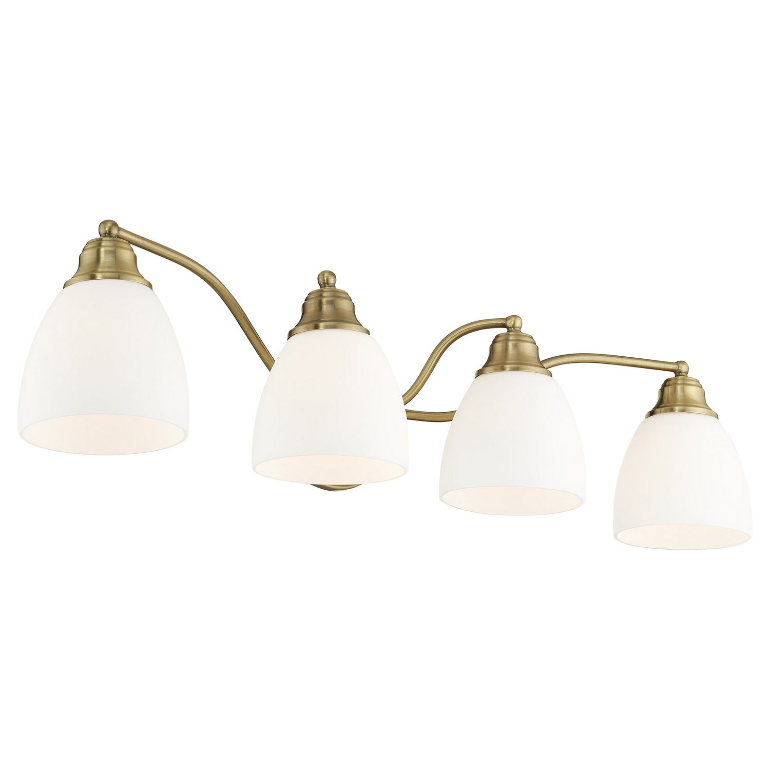 Livex Lighting - 13674-01 - Four Light Bath Vanity - Somerville - Antique Brass
