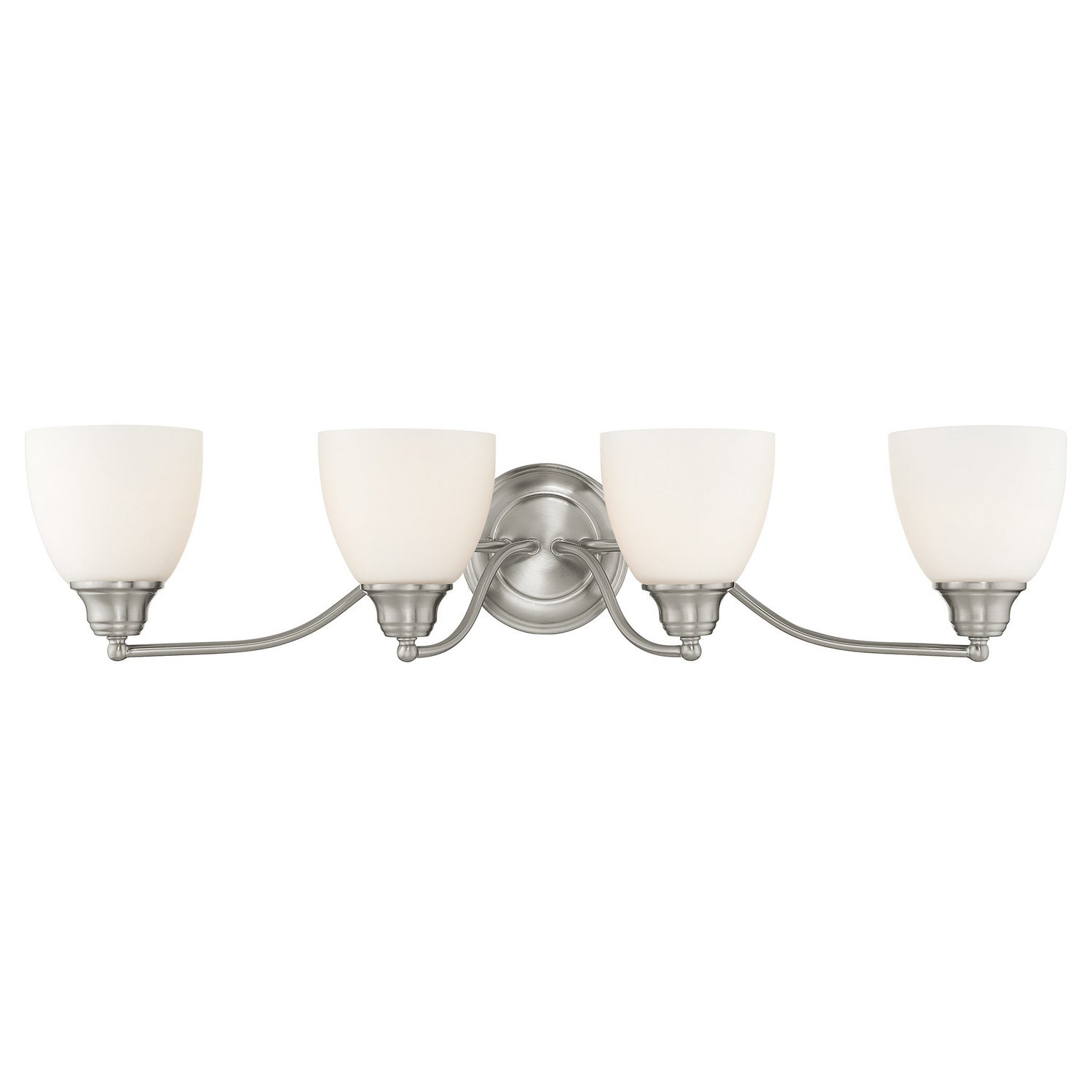 Livex Lighting - 13674-91 - Four Light Bath Vanity - Somerville - Brushed Nickel