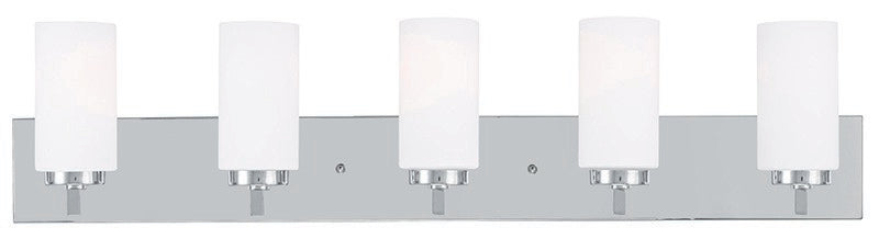 Livex Lighting - 16375-05 - Five Light Bath Vanity - West Lake - Polished Chrome