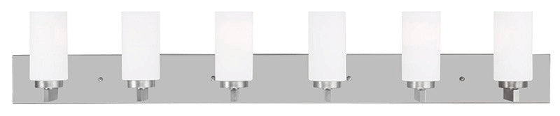 Livex Lighting - 16376-91 - Six Light Bath Vanity - West Lake - Brushed Nickel