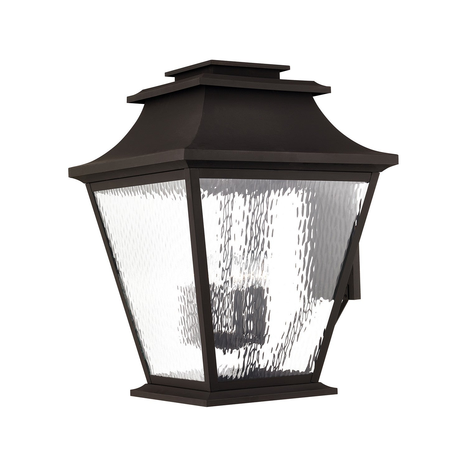 Livex Lighting - 20251-07 - Six Light Outdoor Wall Lantern - Hathaway - Bronze