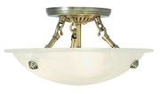 Livex Lighting - 4272-01 - Three Light Ceiling Mount - Oasis - Antique Brass