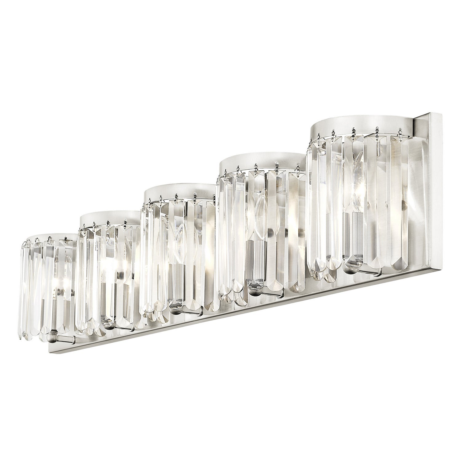 Livex Lighting - 50535-91 - Five Light Bath Vanity - Ashton - Brushed Nickel