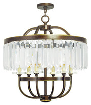 Livex Lighting - 50546-64 - Six Light Chandelier - Ashton - Hand Applied Palacial Bronze