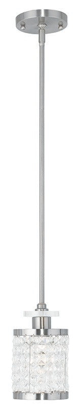 Livex Lighting - 50560-91 - One Light Mini Pendant - Grammercy - Brushed Nickel