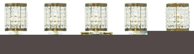 Livex Lighting - 50565-64 - Five Light Bath Vanity - Grammercy - Hand Applied Palacial Bronze