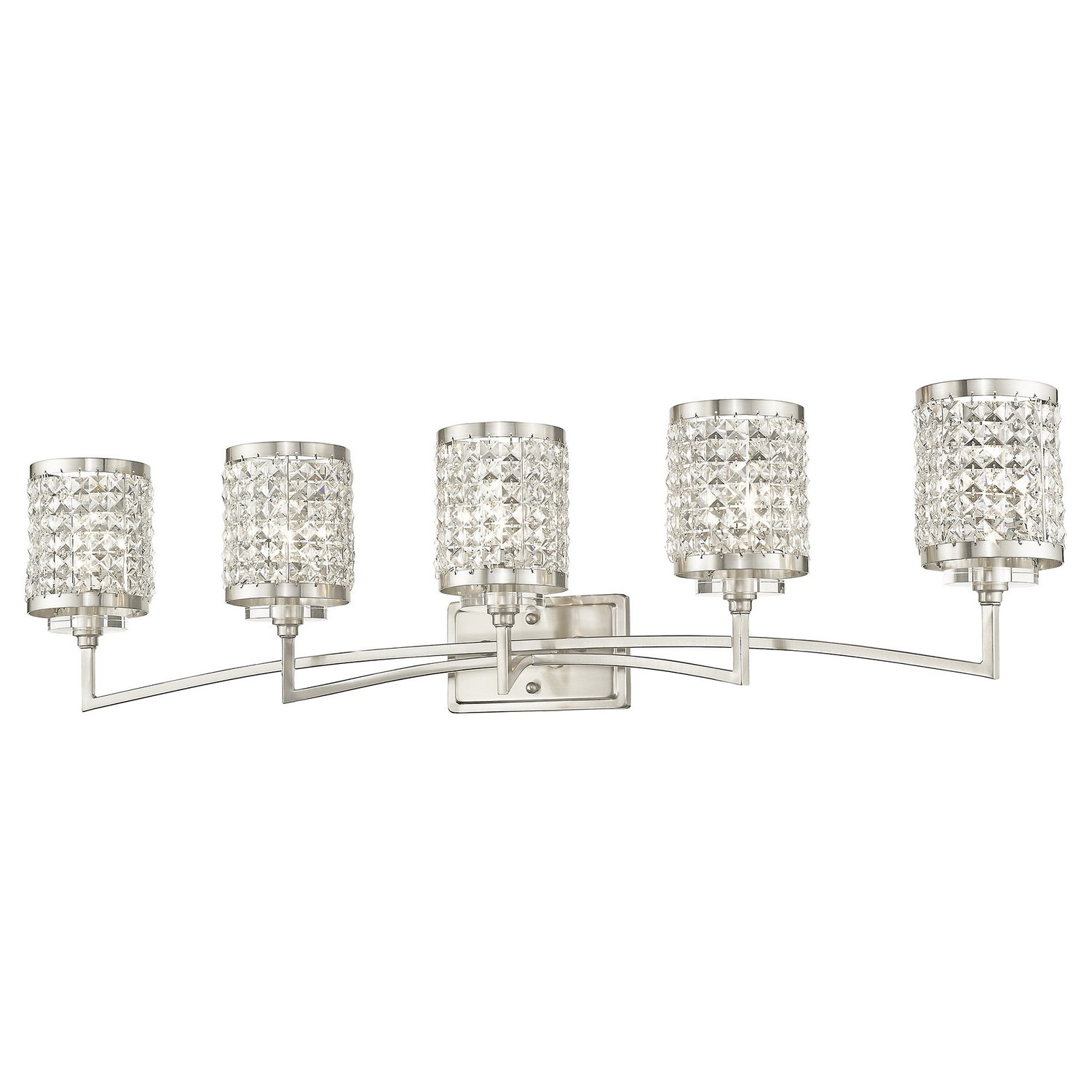 Livex Lighting - 50565-91 - Five Light Bath Vanity - Grammercy - Brushed Nickel