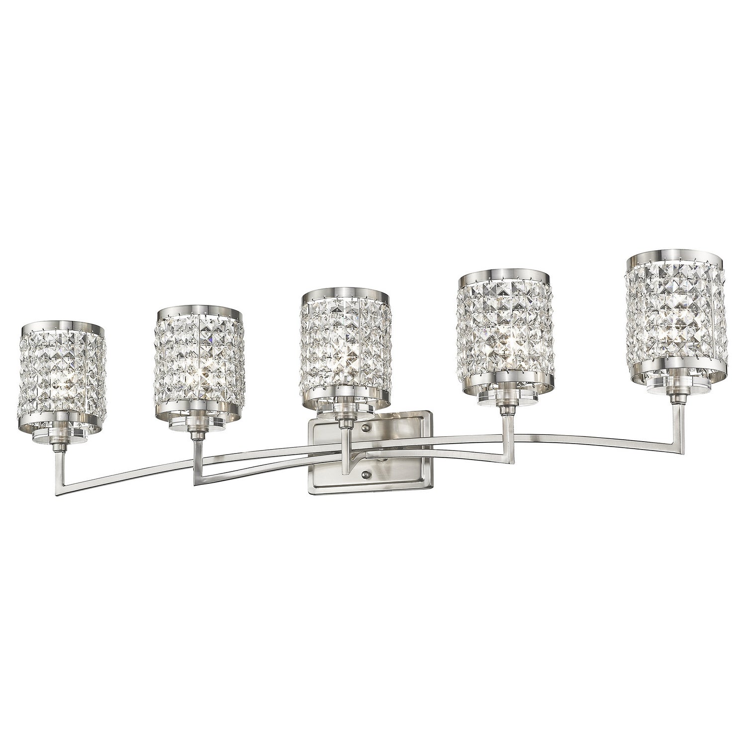 Livex Lighting - 50565-91 - Five Light Bath Vanity - Grammercy - Brushed Nickel