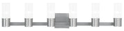 Livex Lighting - 50685-91 - Six Light Bath Vanity - Midtown - Brushed Nickel