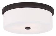 Livex Lighting - 50864-07 - Three Light Ceiling Mount - Meridian - Bronze