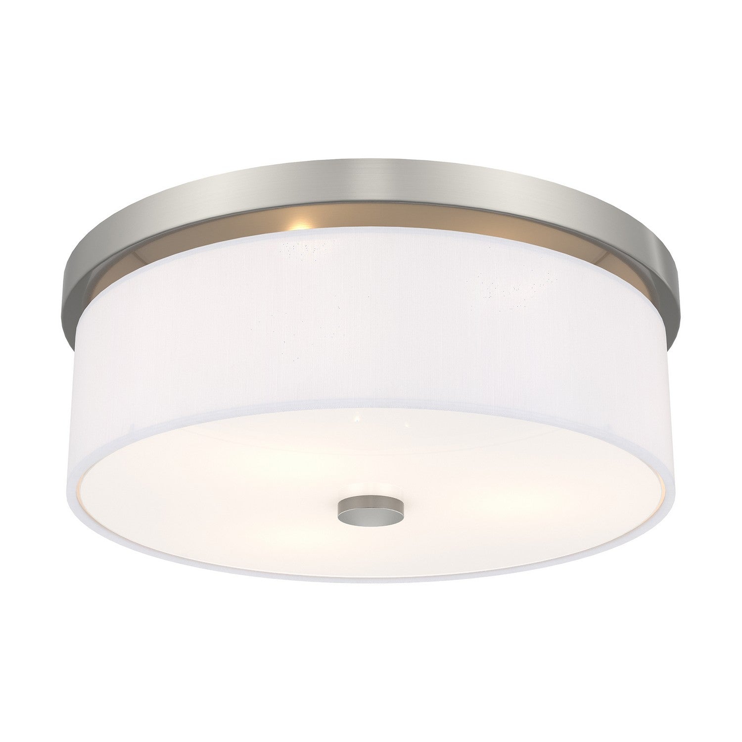 Livex Lighting - 50864-91 - Three Light Ceiling Mount - Meridian - Brushed Nickel