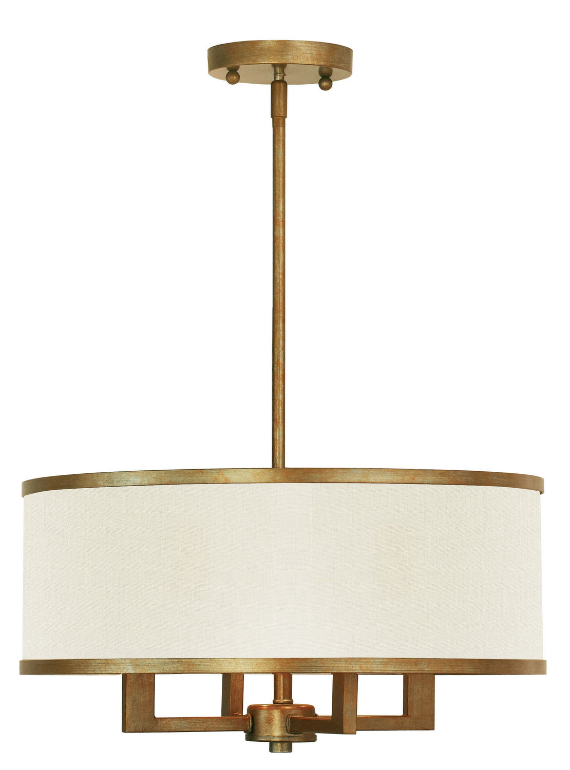Livex Lighting - 62613-48 - Four Light Chandelier - Park Ridge - Hand Applied Antique Gold Leaf