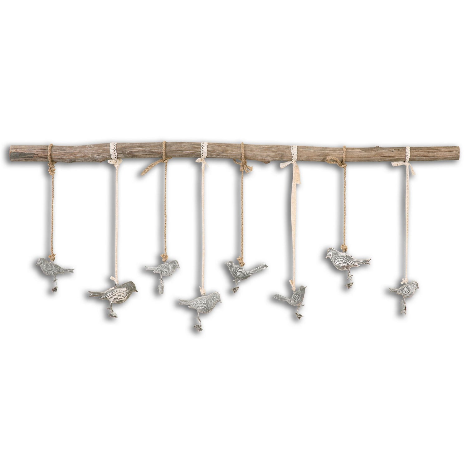 Uttermost - 13885 - Wall Art - Birds On A Branch - Dark Bronze w/Light Ivory Glaze