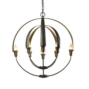 Hubbardton Forge - 104205-SKT-07 - Eight Light Chandelier - Cirque - Dark Smoke