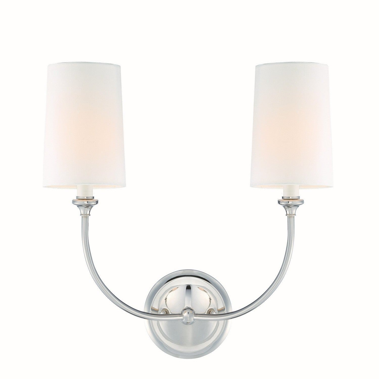 Crystorama - 2242-PN - Two Light Wall Sconce - Sylvan - Polished Nickel