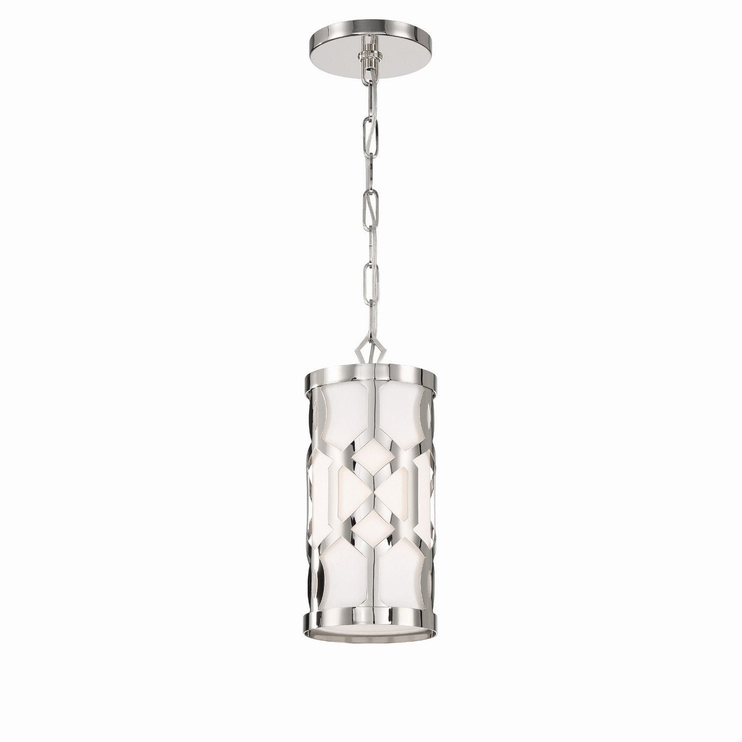 Crystorama - 2260-PN - One Light Pendant - Jennings - Polished Nickel