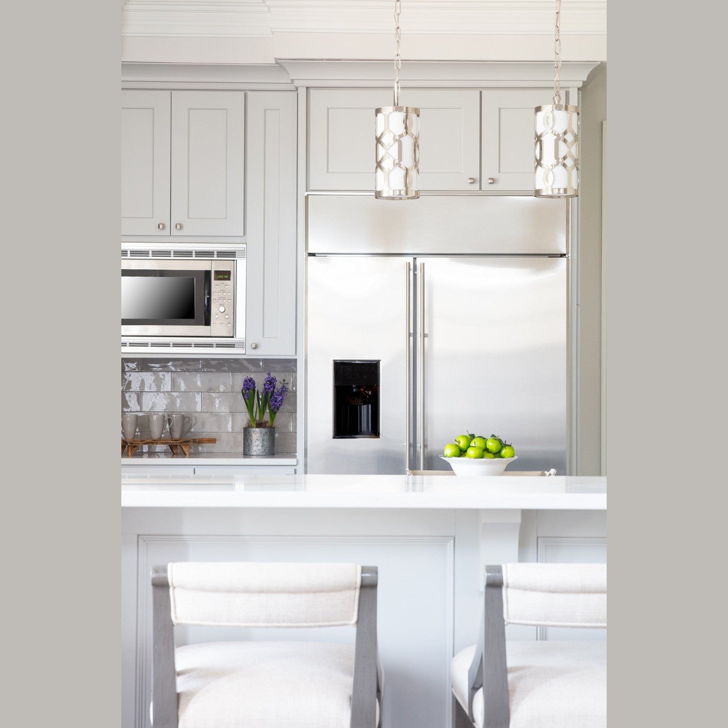 Crystorama - 2260-PN - One Light Pendant - Jennings - Polished Nickel