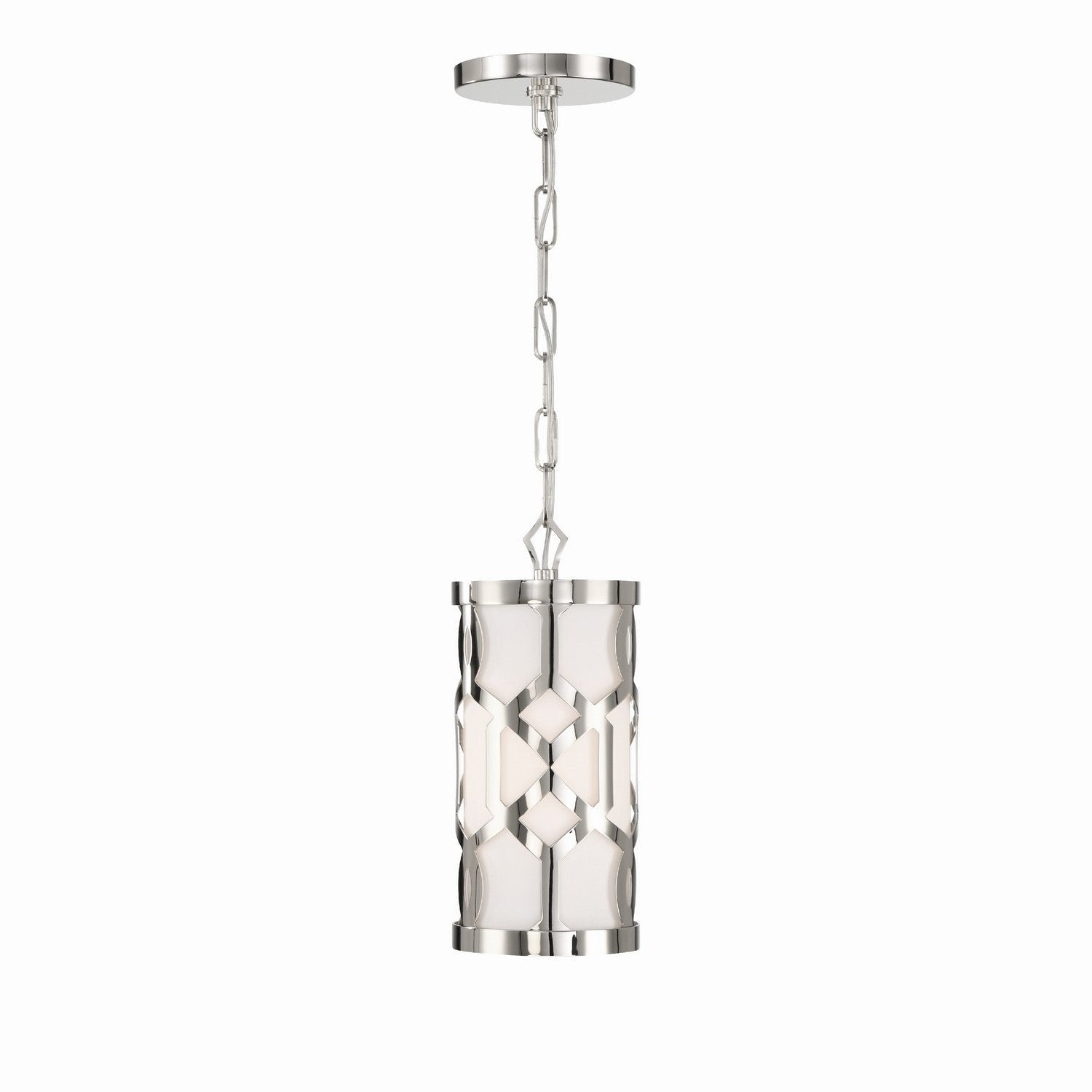 Crystorama - 2260-PN - One Light Pendant - Jennings - Polished Nickel