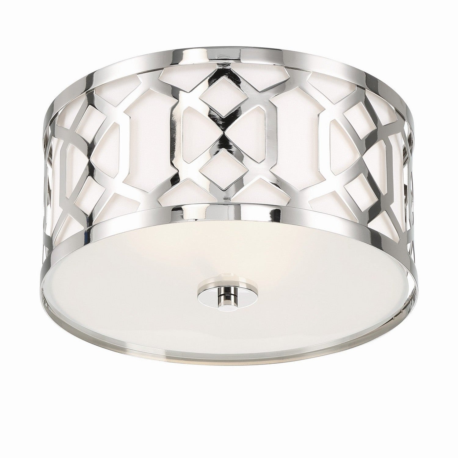 Crystorama - 2263-PN - Three Light Flush Mount - Jennings - Polished Nickel
