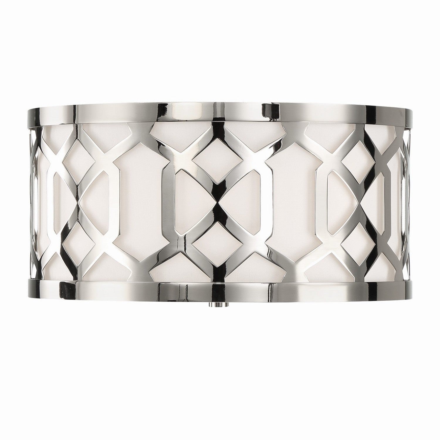 Crystorama - 2263-PN - Three Light Flush Mount - Jennings - Polished Nickel