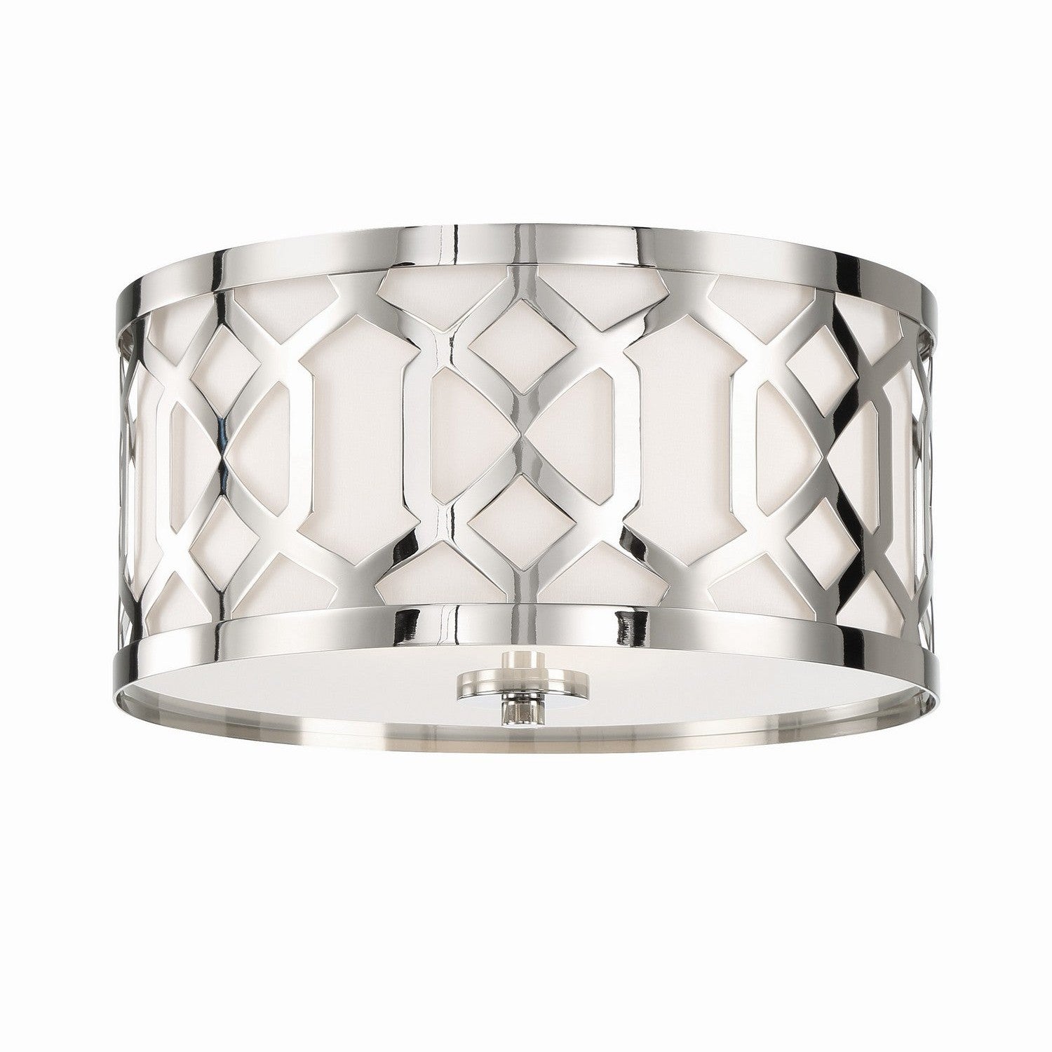 Crystorama - 2263-PN - Three Light Flush Mount - Jennings - Polished Nickel