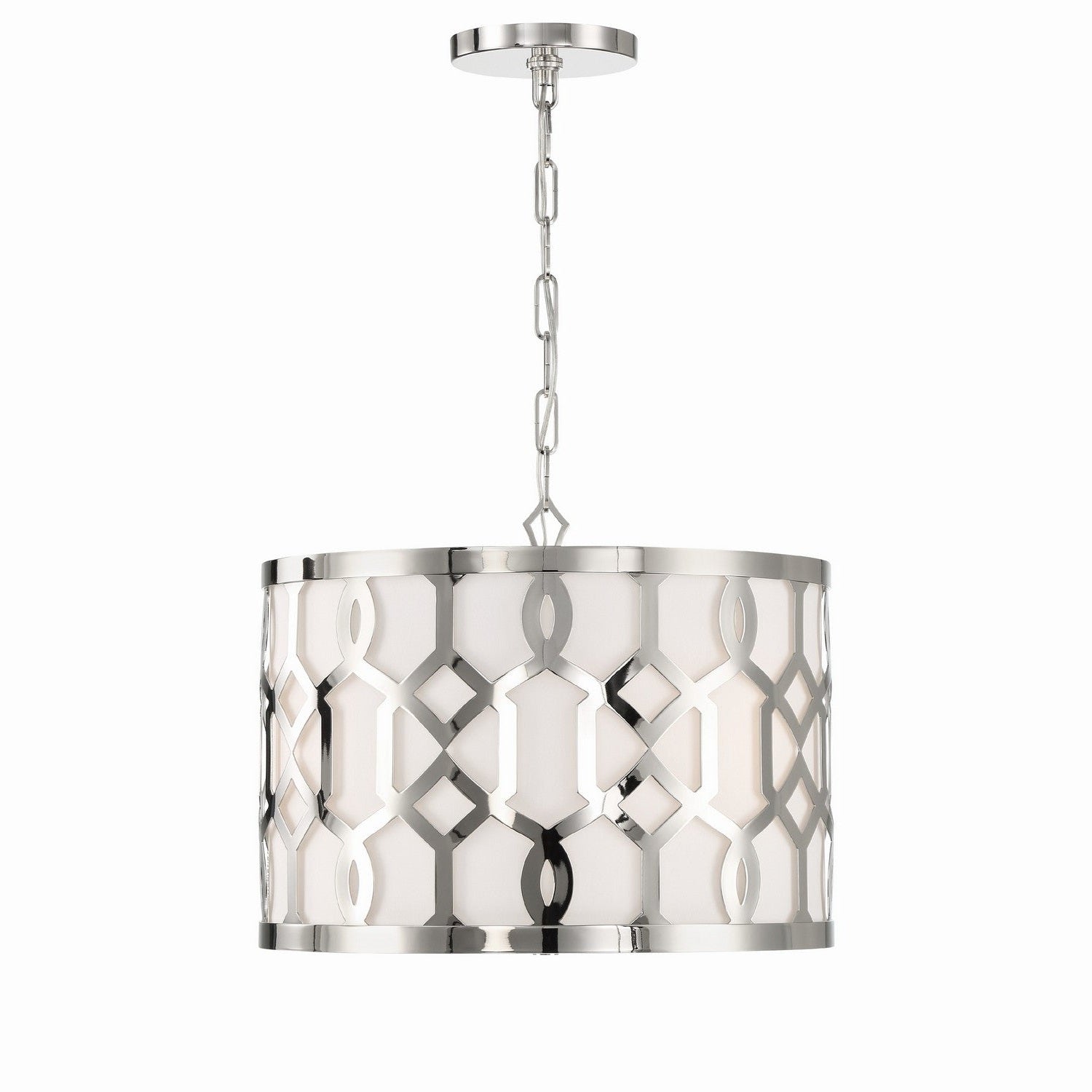 Crystorama - 2265-PN - Three Light Chandelier - Jennings - Polished Nickel