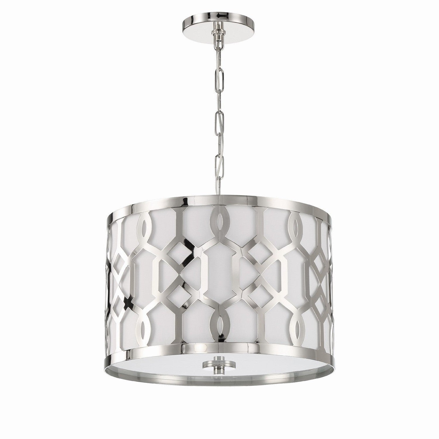 Crystorama - 2265-PN - Three Light Chandelier - Jennings - Polished Nickel