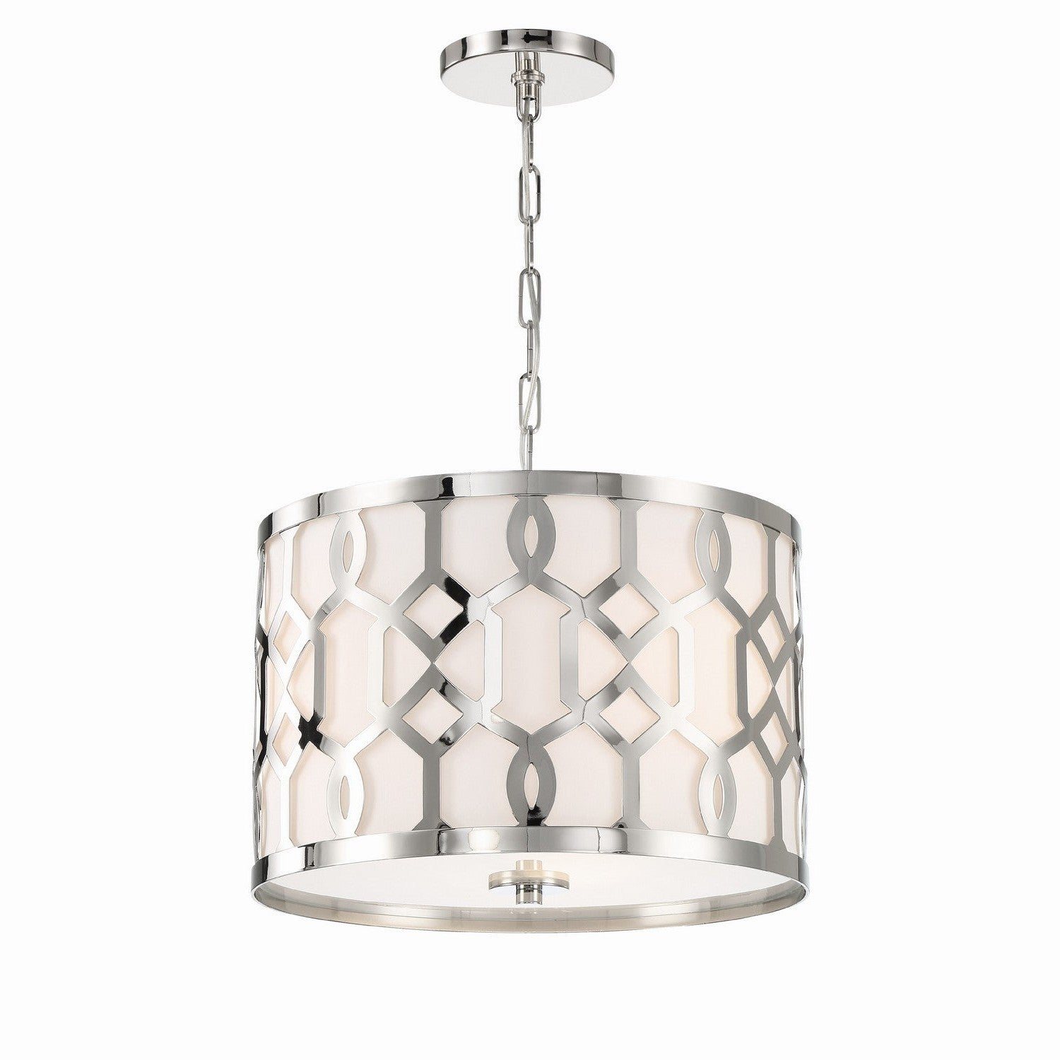 Crystorama - 2265-PN - Three Light Chandelier - Jennings - Polished Nickel