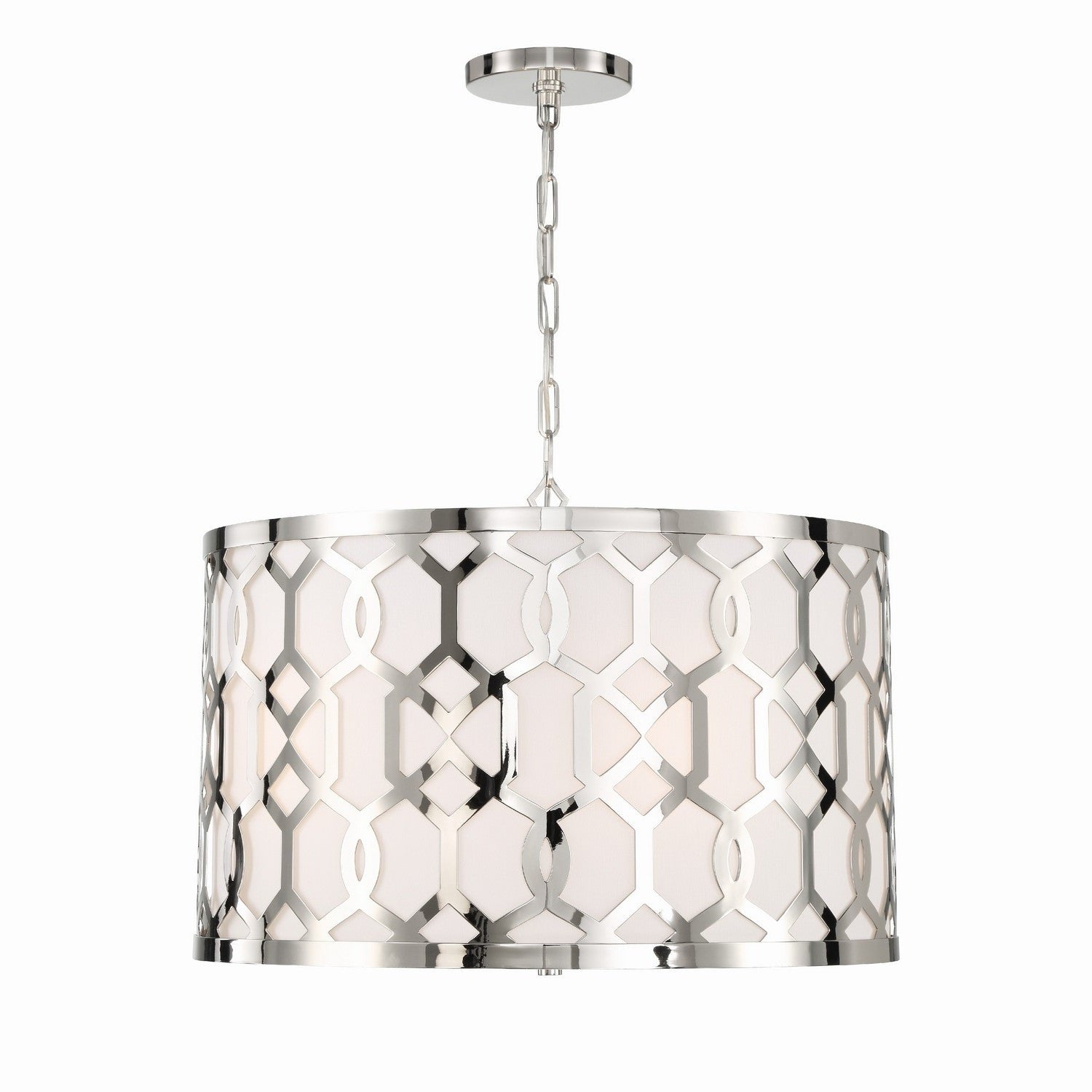 Crystorama - 2266-PN - Five Light Chandelier - Jennings - Polished Nickel