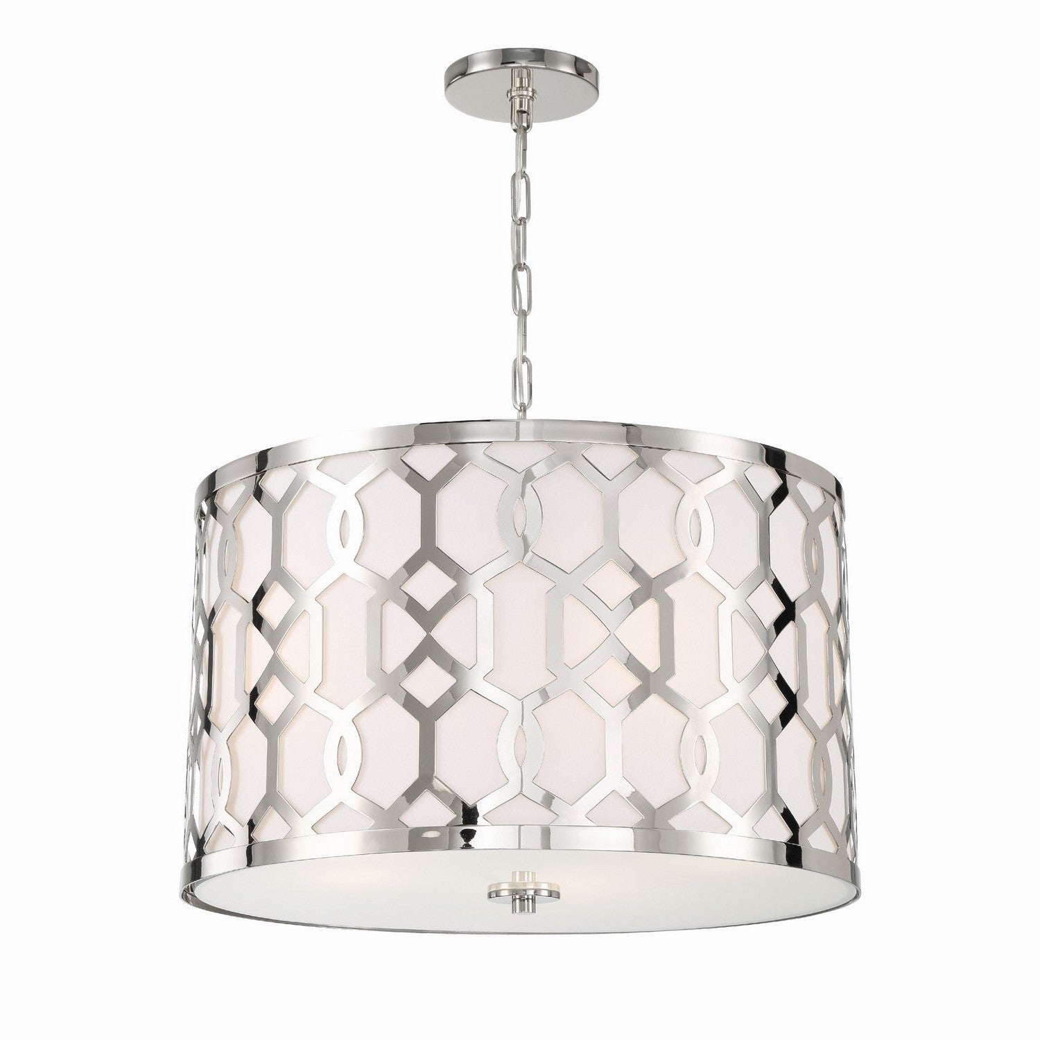Crystorama - 2266-PN - Five Light Chandelier - Jennings - Polished Nickel