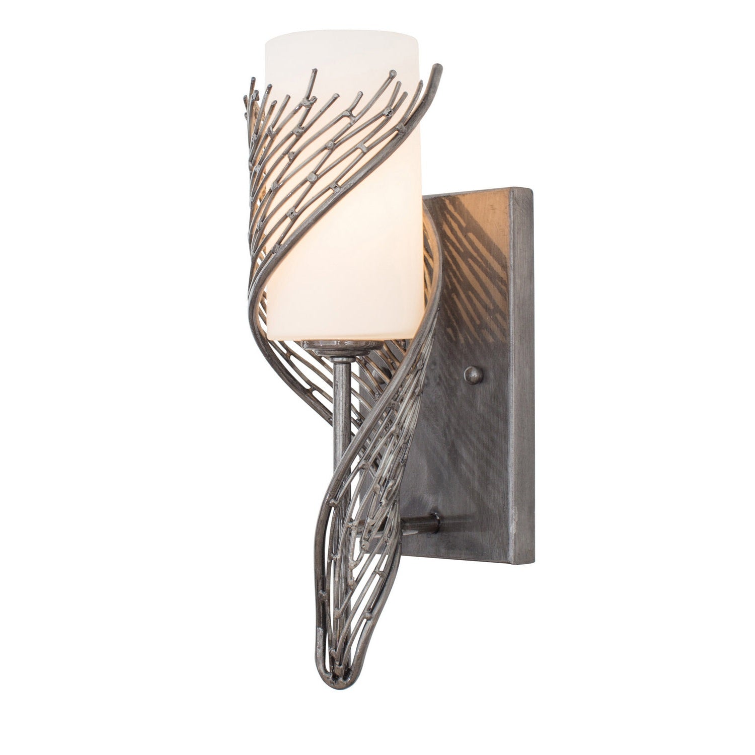 Varaluz - 240K01SL - One Light Wall Sconce - Flow - Steel