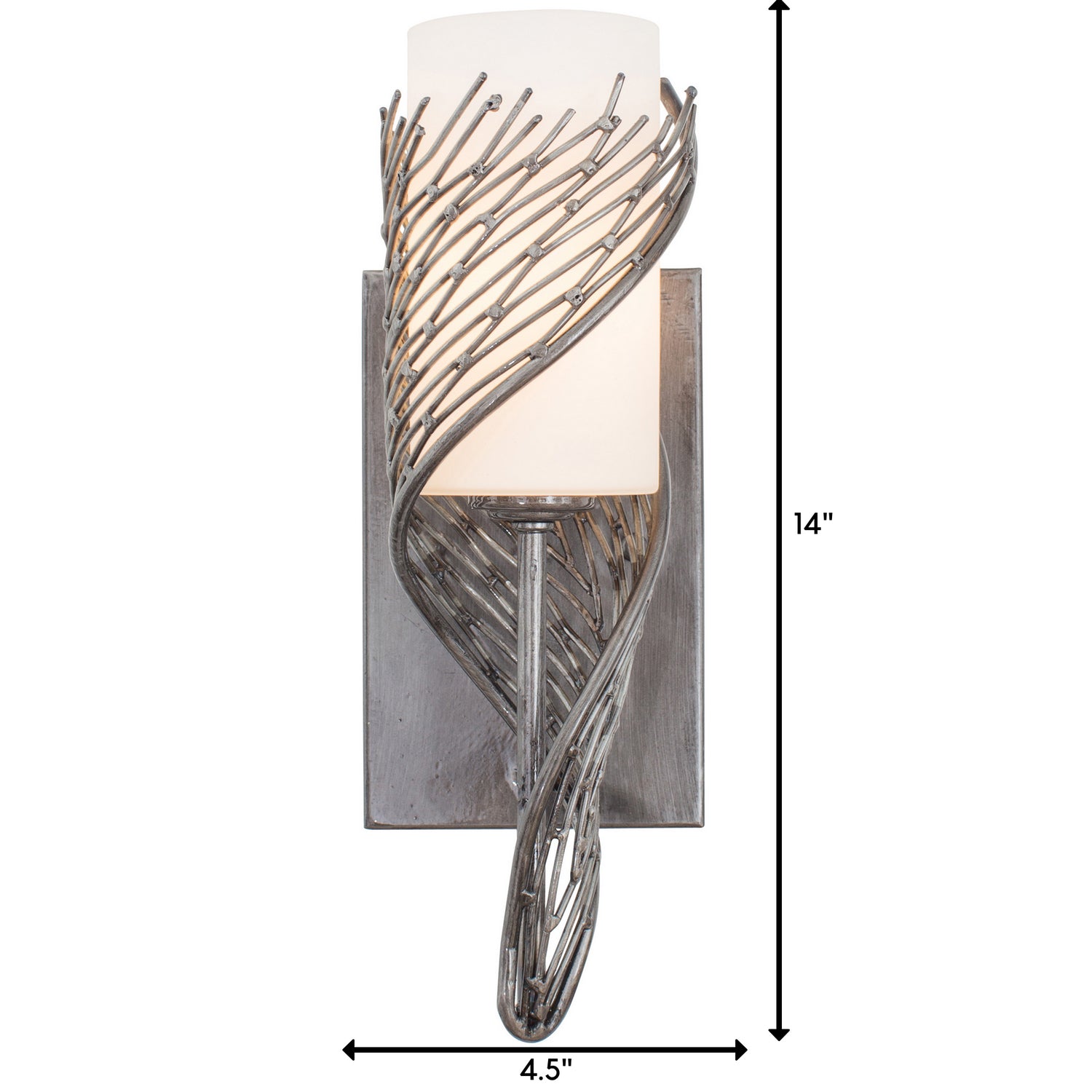 Varaluz - 240K01SL - One Light Wall Sconce - Flow - Steel