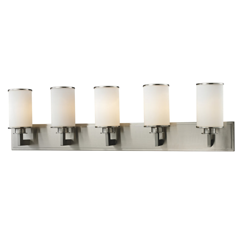 Z-Lite - 412-5V - Five Light Vanity - Savannah - Brushed Nickel