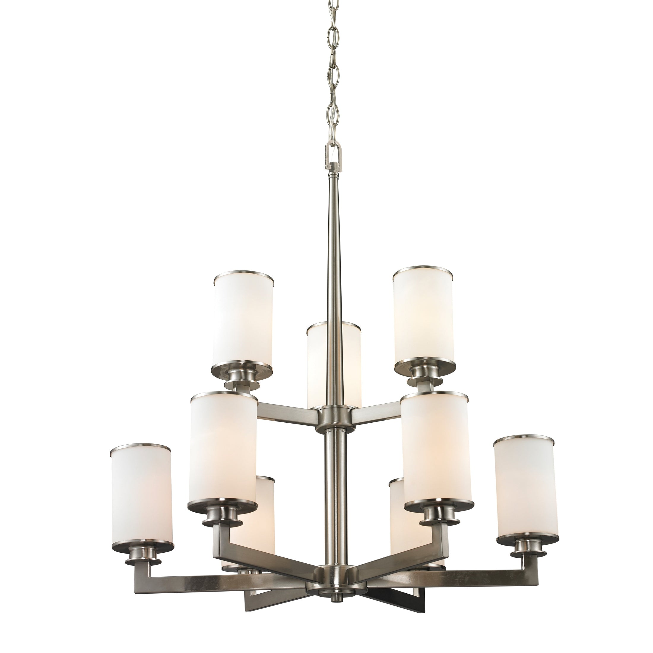 Z-Lite - 412-9 - Nine Light Chandelier - Savannah - Brushed Nickel