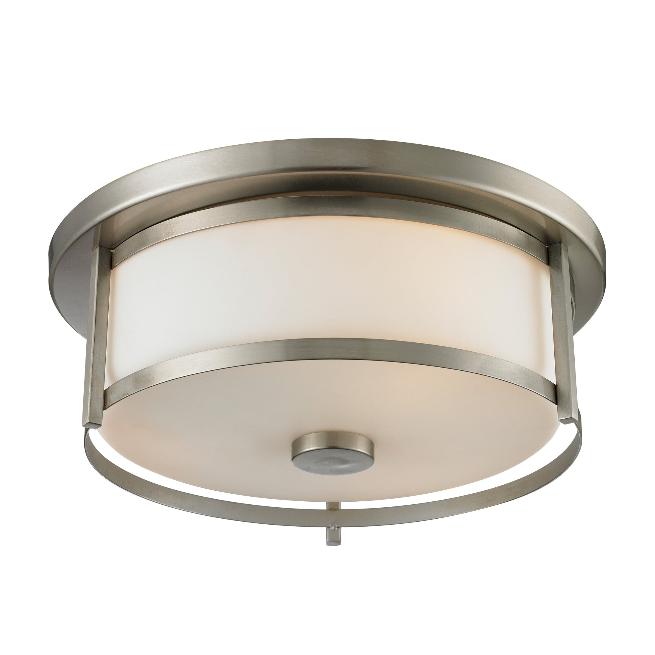 Z-Lite - 412F14 - Two Light Flush Mount - Savannah - Brushed Nickel