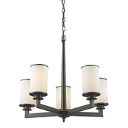 Z-Lite - 413-5 - Five Light Chandelier - Savannah - Olde Bronze