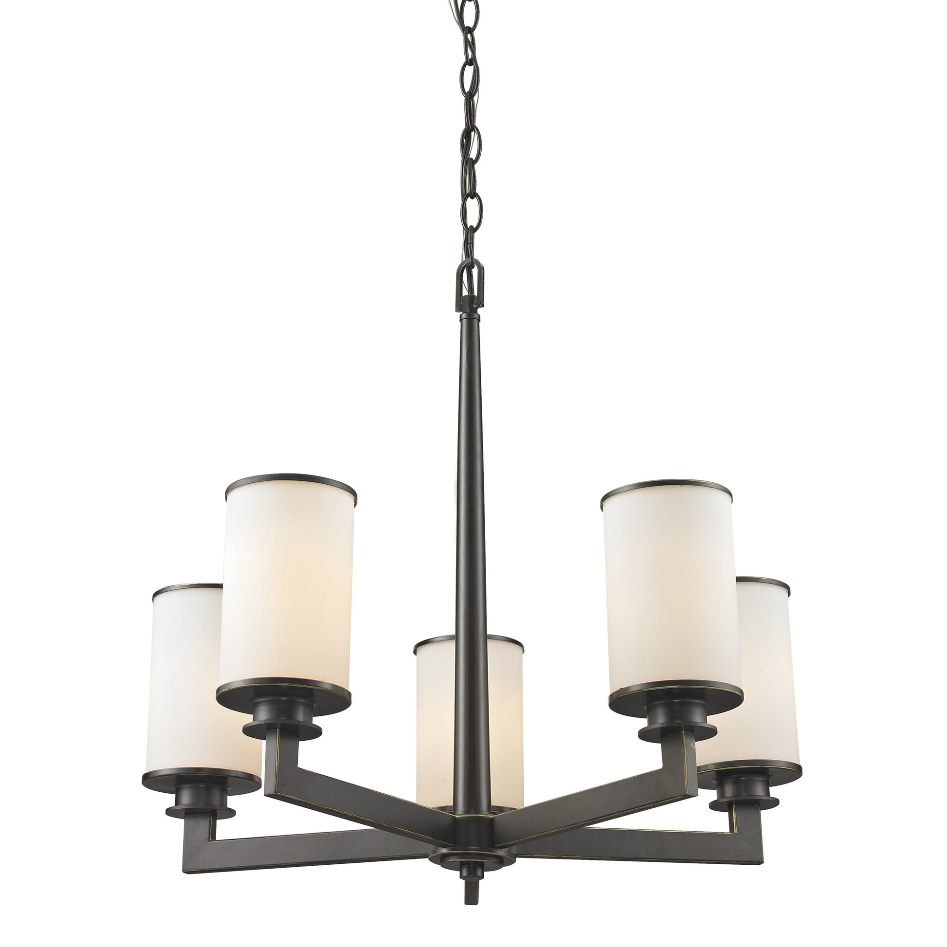 Z-Lite - 413-5 - Five Light Chandelier - Savannah - Olde Bronze